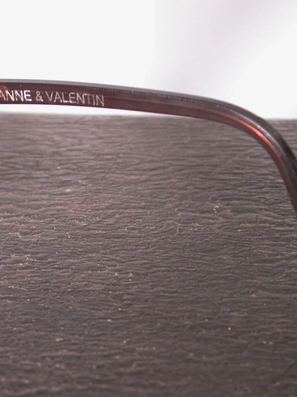 Authentic Anne et Valentin Brown Clear Eyeglasses Made in France REPAIR